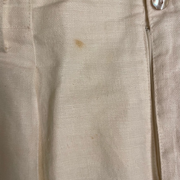 Vintage Ivory Linen Trouser - Picture 6 of 8